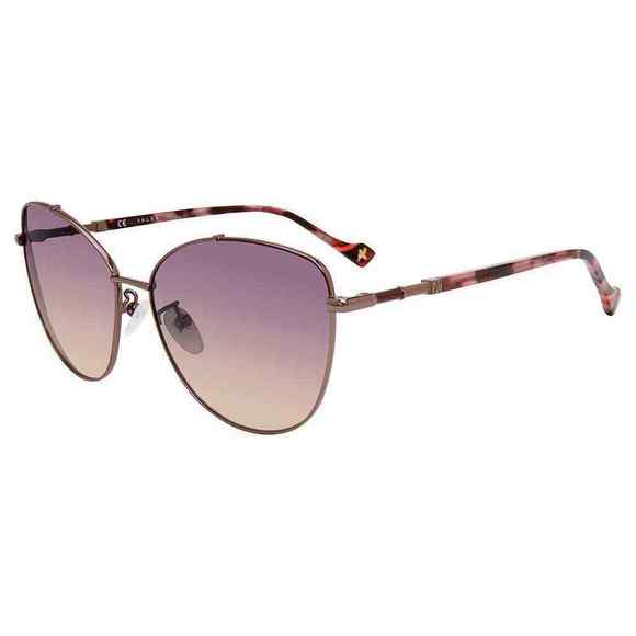 YALEA SUN SYA029 Sunglasses BURGUNDY-8GZY 59mm